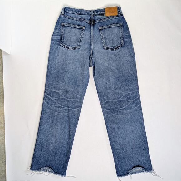 Moussy Vintage Evelyn Cropped Straight 29 High Rise Raw Hem '90s Aesthetic - Picture 10 of 10